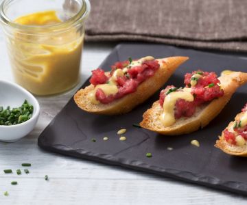 Rundvlees Tartaar op Bruschetta