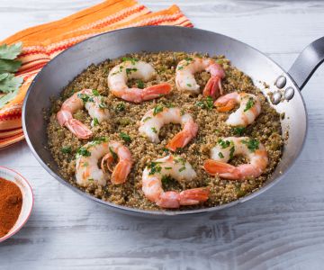 Eenpansgerecht met quinoa