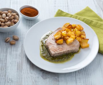 Tonijnfilet met pistachepesto