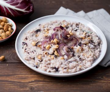 Risotto met radicchio en gorgonzola