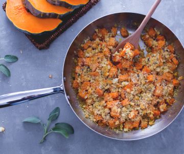 Gegratineerde pompoen