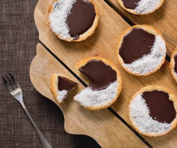 Kokos-chocoladetaartjes