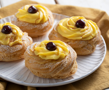 Ovengebakken zeppole van Sint-Jozef