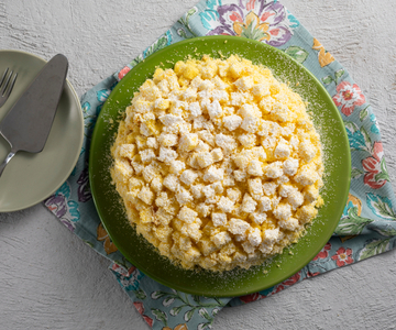 Klassieke mimosa-taart