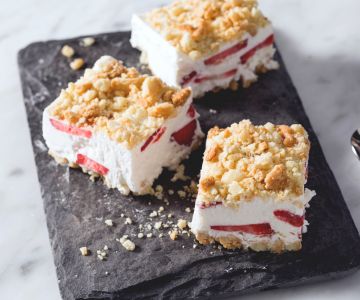 Panna en aardbeien