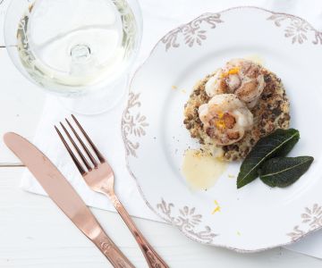 Linzenrösti met zeeduivel