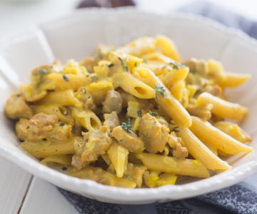 Pasta met lamsragù en kastanjes