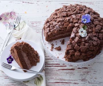 Mimosa-taart met chocolade