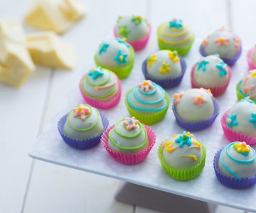 Bonbons van witte chocolade