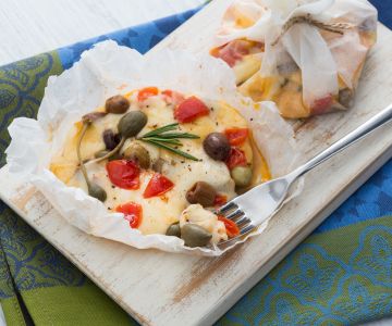 Scamorza-pakketjes in mediterrane stijl
