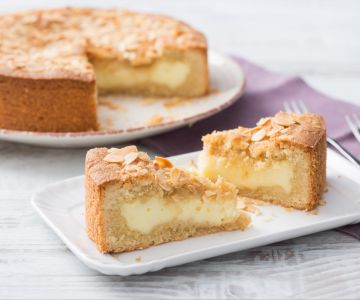 Zachte crostata met banketbakkersroom