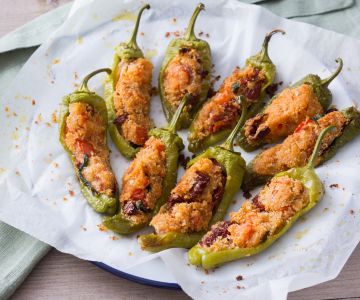 Gevulde friggitelli (vegetarisch)