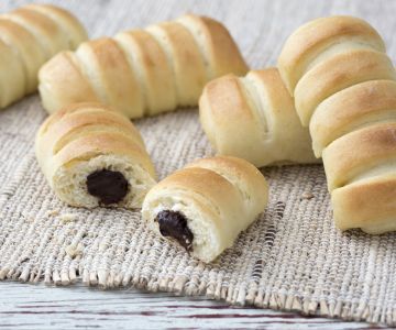 Brioche-tussendoortjes met chocolade
