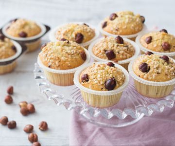 Muffins met hazelnoten
