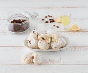 Koekjes met limoncello en rozijnen