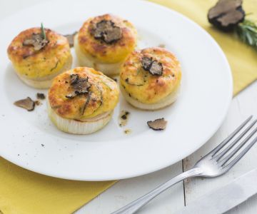 Gevulde uien met truffel