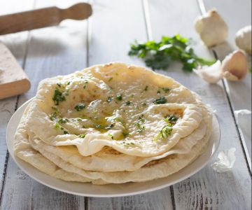 Naan met knoflook