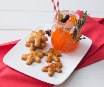 Hartige gingerbread en feestelijke spritz
