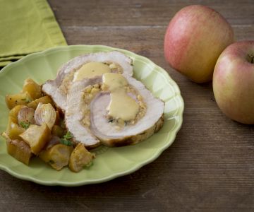 Varkensgebraad met appels
