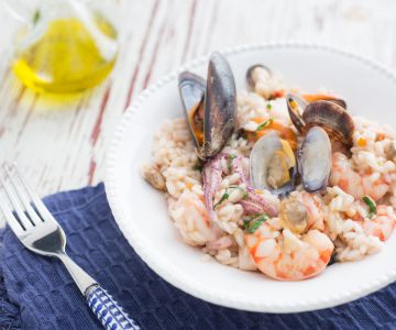 Risotto met zeevruchten