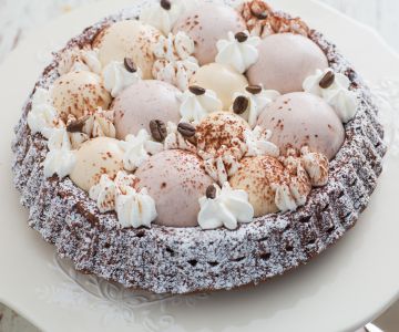 Zachte tiramisu-taart