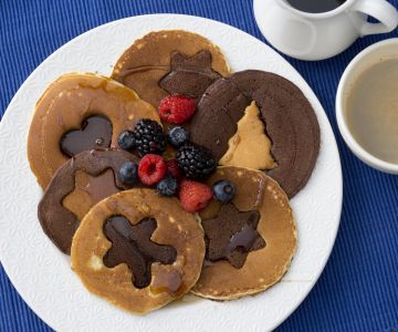 Tweekleurige pannenkoek