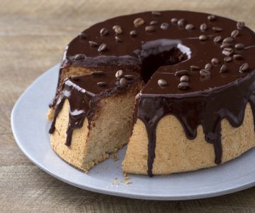 Angelcake met koffie