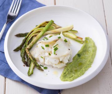 Kabeljauw met asperges