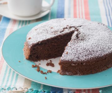 Luchtige chocoladecake zonder boter en eieren