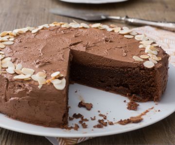 Hemelse chocoladetaart zonder bloem