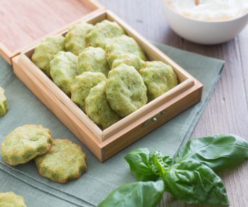 Hartige koekjes met basilicum