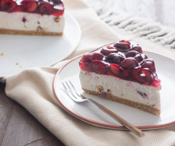Cheesecake met kersen