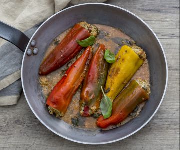 Gevulde zoete paprika's