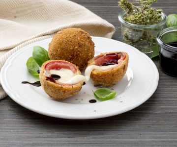 Caprese gehaktballetjes