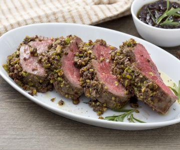 Ossenhaas in een krokante korst