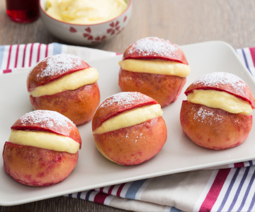 Wolfsmondjes met banketbakkersroom