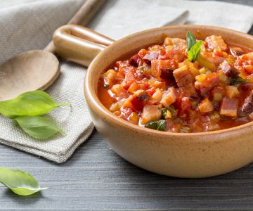 Saus met gerookte pancetta