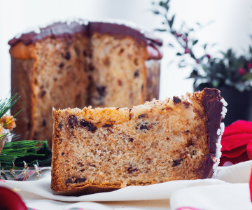 Panettone met amarena-kersen en pure chocolade
