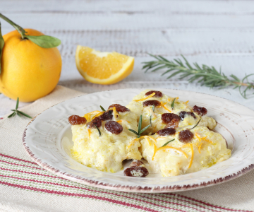 Kabeljauw met sinaasappel