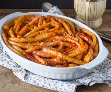Ziti uit de oven met lamsaus