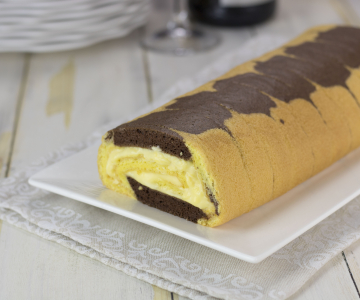 Tweekleurige rol met sabayon