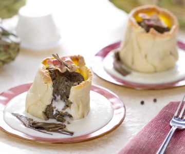 Artisjoktaartje met smeuïg kaashart