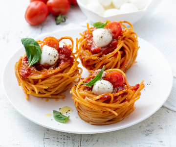 Caprese spaghettinestjes