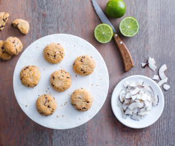 Kokoscookies met limoen
