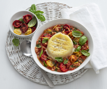 Pappa al pomodoro en kaas