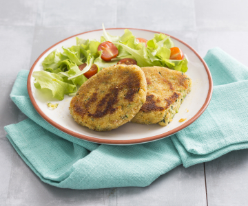 Gepaneerde courgette met scamorza