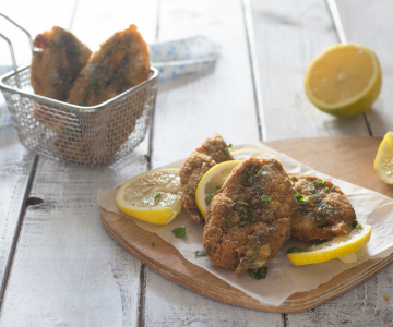 Gefrituurde sardines