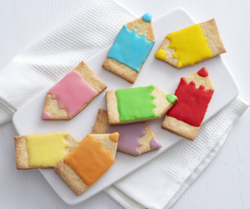 Koekjes in de vorm van een potlood
