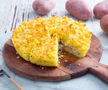 Aardappelkruimeltaart