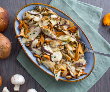 Gebakken paddenstoelen